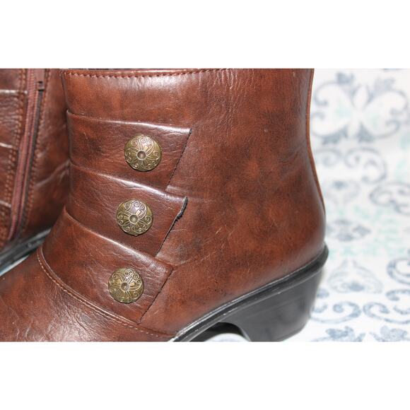 Easy Street‎ Arlene Wave Comfort Ankle Boots Brown Women's 8M - Picture 2 of 8